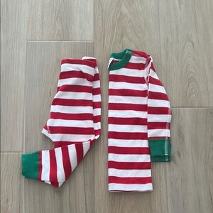 New, no tags. Red and White Striped Pajama Set